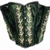 Corsetto string velluto più strass con reggicalze