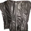 Corsetto string pelle più con reggicalze