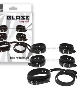 Sexy shop Le Pon Pon Kit 3 pezzi blaze total restraint set nero