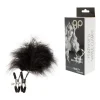 Sexy shop Le Pon Pon Pinzette per capezzoli con piume nero