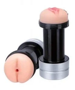 Sexy shop Le Pon Pon Masturbatore vagina e ano 2 in 1 hummer carne 17,8 cm