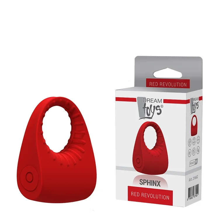 Sexy shop Le Pon Pon Anello vibrante SPHINX ricaricabile rosso