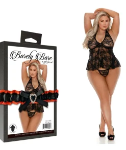 Sexy shop Le Pon Pon COMPLETO 2 PEZZI FLOWER LACE BABYDOLL & THONG