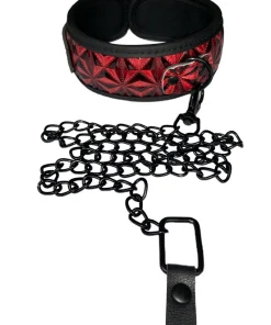 Sexy shop Le Pon Pon COLLARE CON CATENA BTB ROSSO