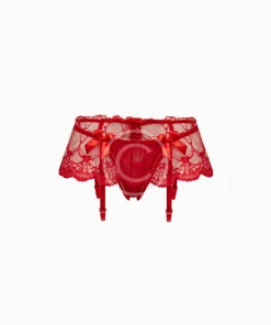 Red lace panties