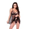 Sexy shop Le Pon Pon 2 Pezzi SET BABYDOLL E PERIZOMA IN PIZZO E RETE CON SPALLINE NERO