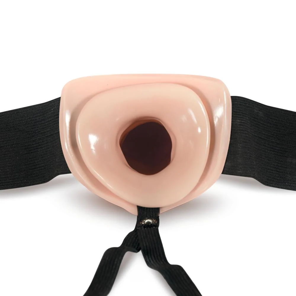 DR. SKIN 6 POLLICI HOLLOW STRAP ON VANIGLIA - immagine 3